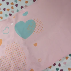 Parures De Lit*Petit à petit Parure de lit couette + taie 100 x 140 cm de Cœurs