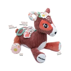 Jouets D'Activités*Les Déglingos Peluche d'activités Mélimélos la biche de Rouge