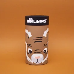 Jouets D'Activités*Les Déglingos Peluche en boîte Petit Simply de Spéculos le tigre Marron