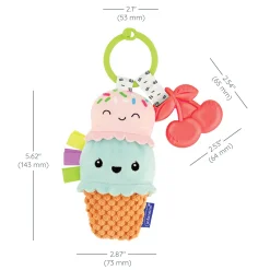 Peluches À Accrocher*Infantino Peluche Glace à mordiller de