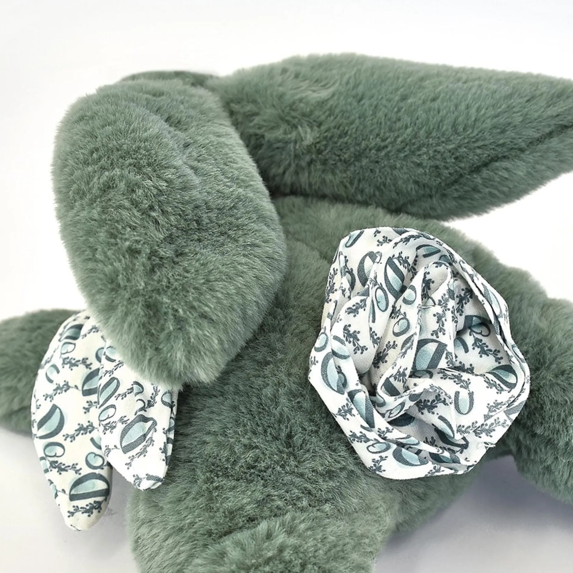Doudous*Doudou et Compagnie Peluche Lapin DOUDOU® de Vert Sauge