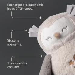 Peluches Musicales|Veilleuses*Tommee Tippee Peluche lumineuse et sonore Deluxe Grofriend de Ollie la Chouette 