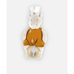 Peluches Musicales*Noukies Peluche mini musicale Tiga en veloudoux de Beige/ocre