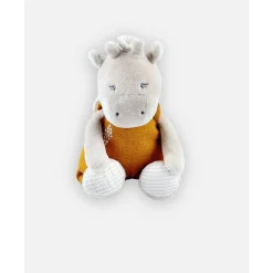 Peluches Musicales*Noukies Peluche mini musicale Tiga en veloudoux de Beige/ocre