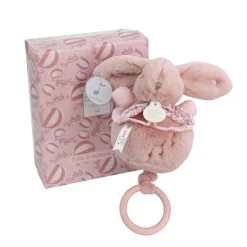 Peluches Musicales*Doudou et Compagnie Peluche musicale Lapin de Rose