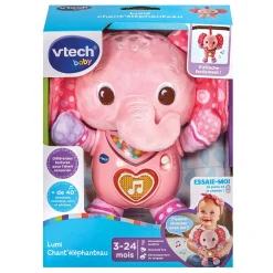 Peluches Musicales*Vtech Peluche musicale Lumi chant'éléphanteau de