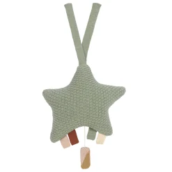 Peluches Musicales*Lässig Peluche musicale tricotée de Etoile, verte