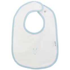 Bavoirs*P'tit bisou Petit Cocon Bavoir de Blanc Porcelaine