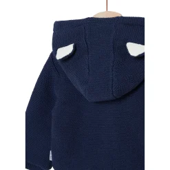 Vêtements Naissance*P'tit bisou Petit Cocon Mignon Cardigan à capuche de Bleu