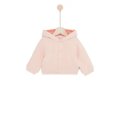 Vêtements Naissance*P'tit bisou Petit Cocon Mignon Cardigan à capuche de Rose
