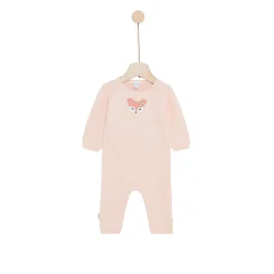 Combinaisons, Salopettes*P'tit bisou Petit Cocon Mignon Combilongue en tricot de Rose