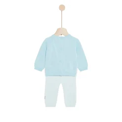 Collection Tricot*P'tit bisou Petit Cocon Mignon Ensemble en tricot de Bleu