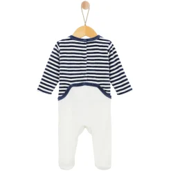 Vêtements Naissance|Pyjamas*P'tit bisou Petit Cocon Pyjama de Rayures Shadow