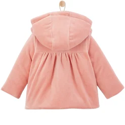 Vêtements Naissance*P'tit bisou Petit Cocon Veste en velours imprimé floral de Rose