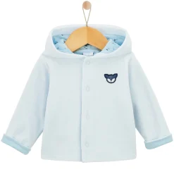 Vêtements Naissance*P'tit bisou Petit Cocon Veste en velours de Bleu