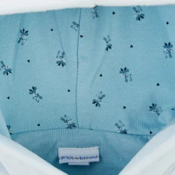 Vêtements Naissance*P'tit bisou Petit Cocon Veste en velours de Bleu