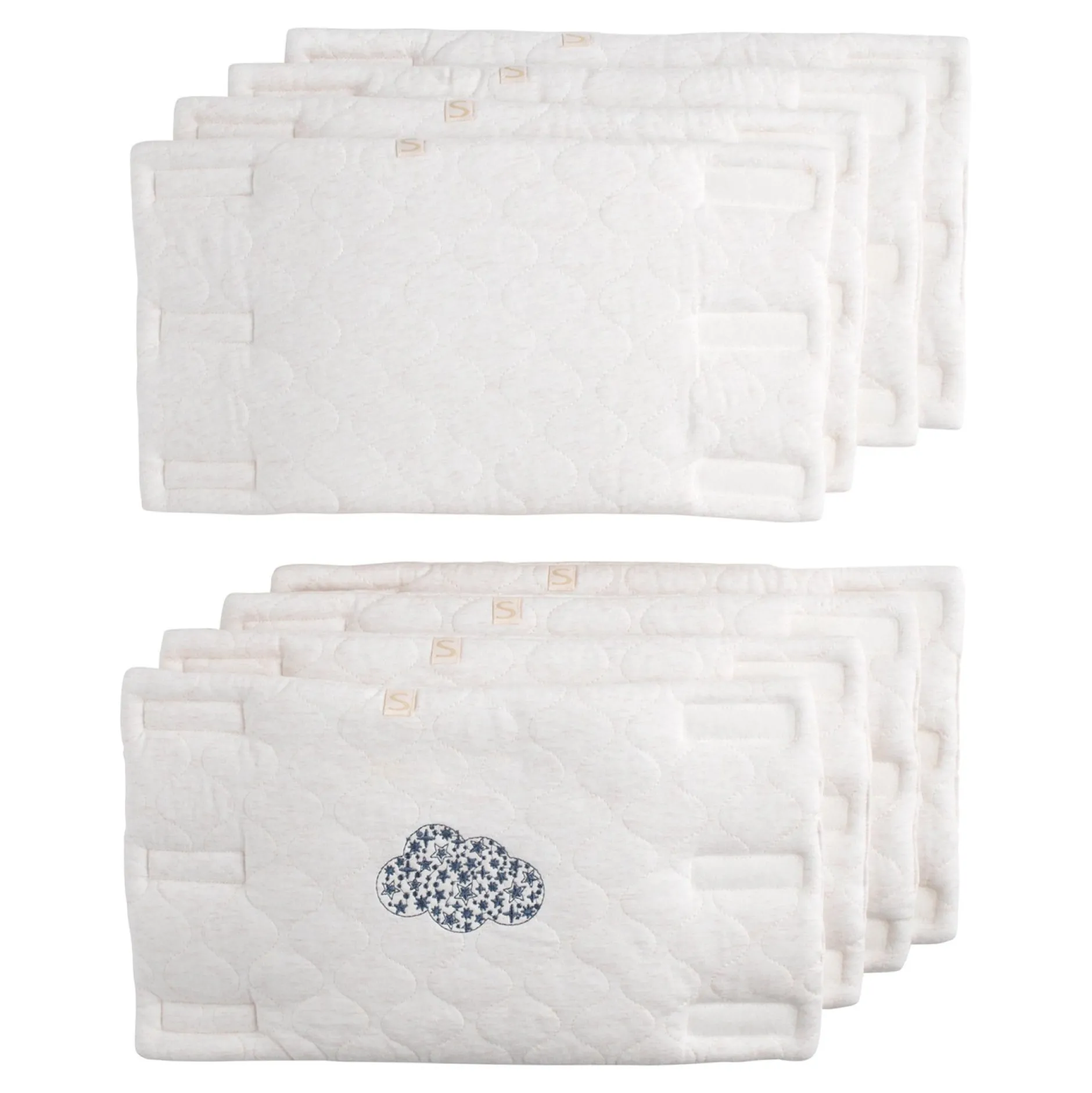 Tours De Lit*Sauthon Baby's Sweet Home Petit Nuage Protection barreaux x8 de Blanc