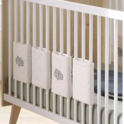 Tours De Lit*Sauthon Baby's Sweet Home Petit Nuage Protection barreaux x8 de Blanc