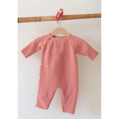 Combinaisons, Salopettes|Combinaisons, Salopettes*La Manufacture de Layette Petits chats Combinaison en tricot de Bleu Orage