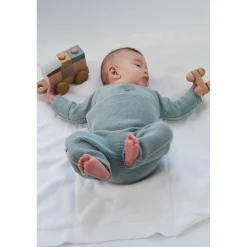 Combinaisons, Salopettes|Combinaisons, Salopettes*La Manufacture de Layette Petits chats Combinaison en tricot de Bleu Orage