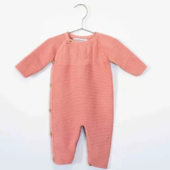 Combinaisons, Salopettes|Combinaisons, Salopettes*La Manufacture de Layette Petits chats Combinaison en tricot de Rose