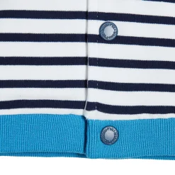 Vestes, Manteaux, Pilotes*P'tit bisou Plage Veste à capuche 1 mois de Rayures Saturday