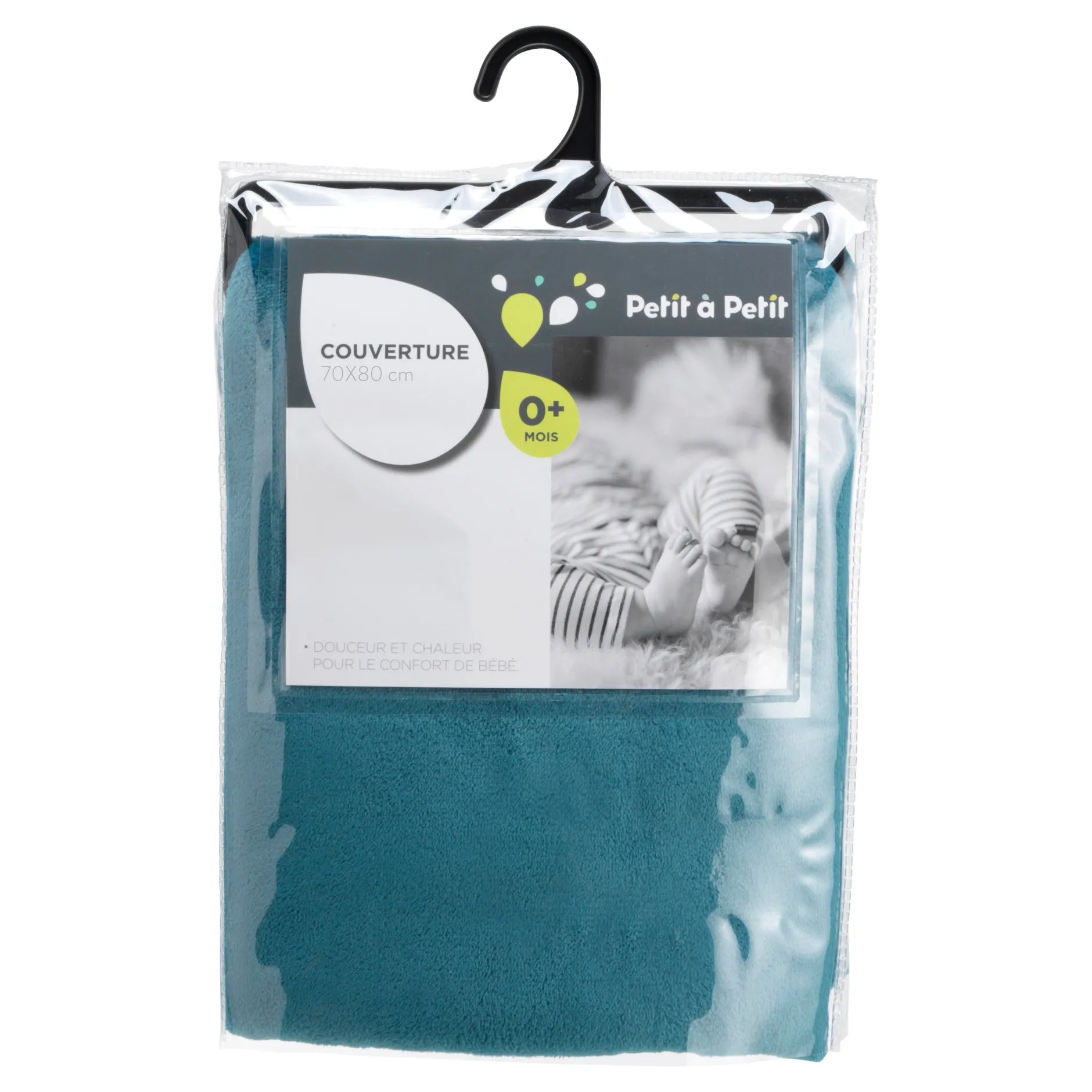 Plaids*Petit à petit Plaid tout doux de Rose framboise