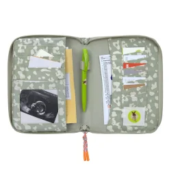 Protège-Carnet De Santé*Lässig Pochette carnet de santé de Leo kaki clair