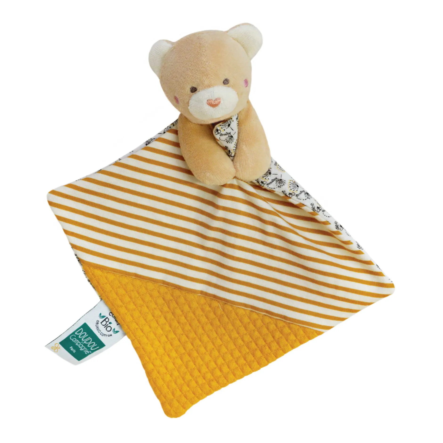 Doudous*Doudou et Compagnie Pollen l'Abeille Doudou Bio de Ours