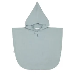 Ponchos*Lässig Poncho mousseline de Bleu poudré