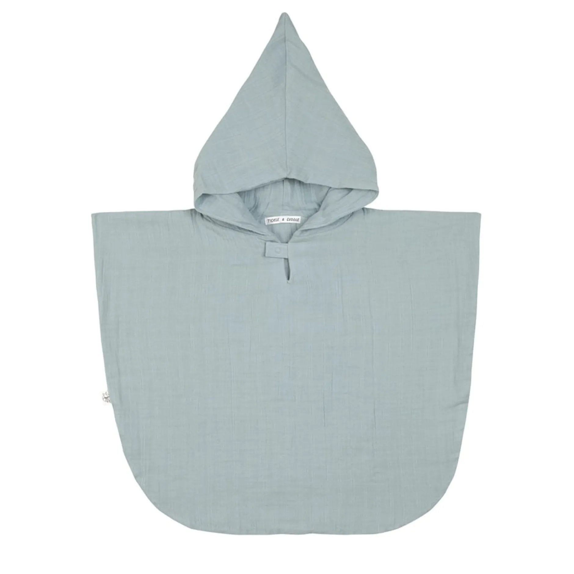 Ponchos*Lässig Poncho mousseline de Bleu poudré