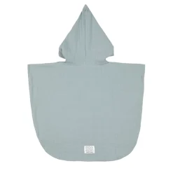 Ponchos*Lässig Poncho mousseline de Bleu poudré