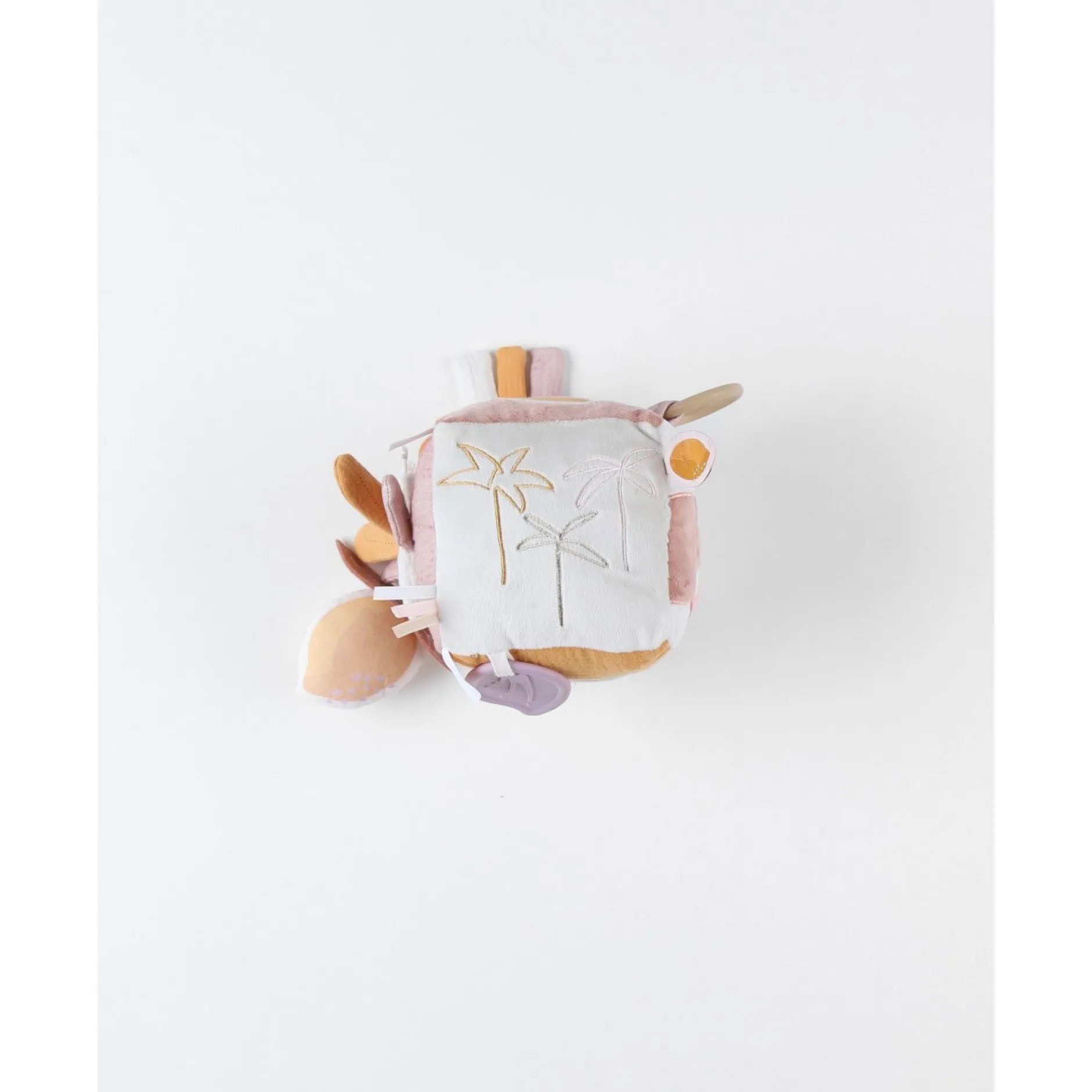 Jouets D'Activités*Noukies Popsie, Gigi & Louli Cube d'activités Veloudoux de Rose poudré