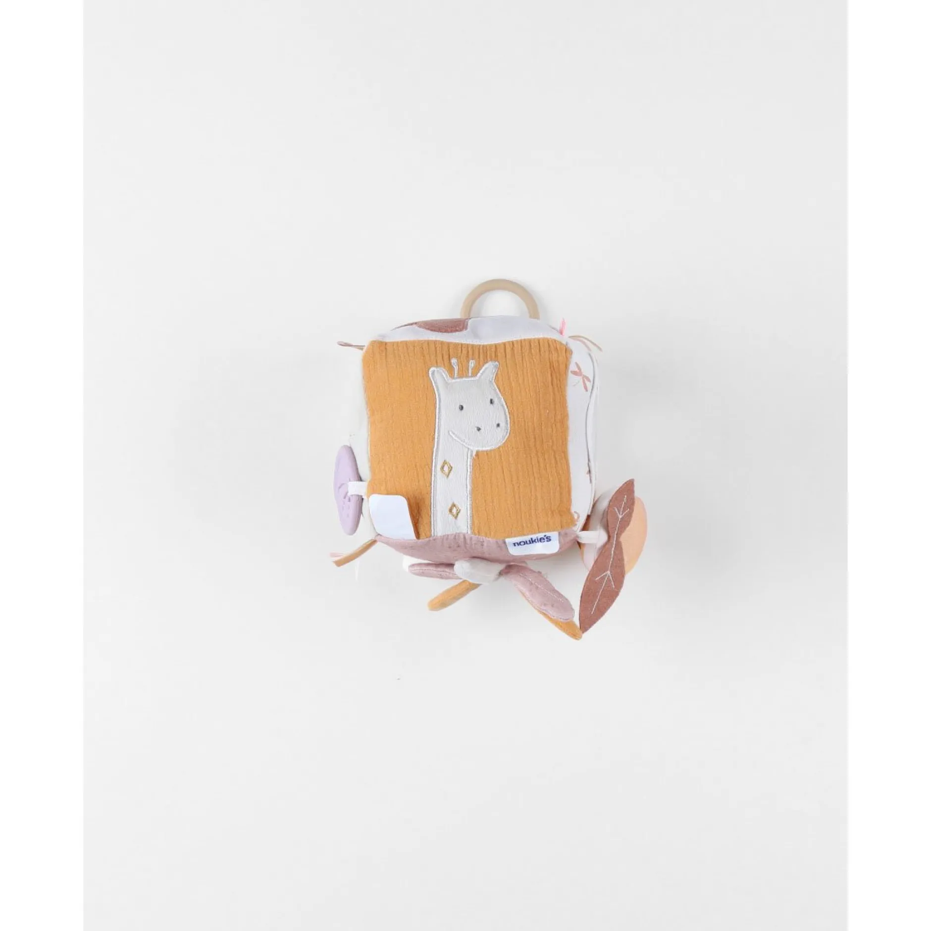 Jouets D'Activités*Noukies Popsie, Gigi & Louli Cube d'activités Veloudoux de Rose poudré