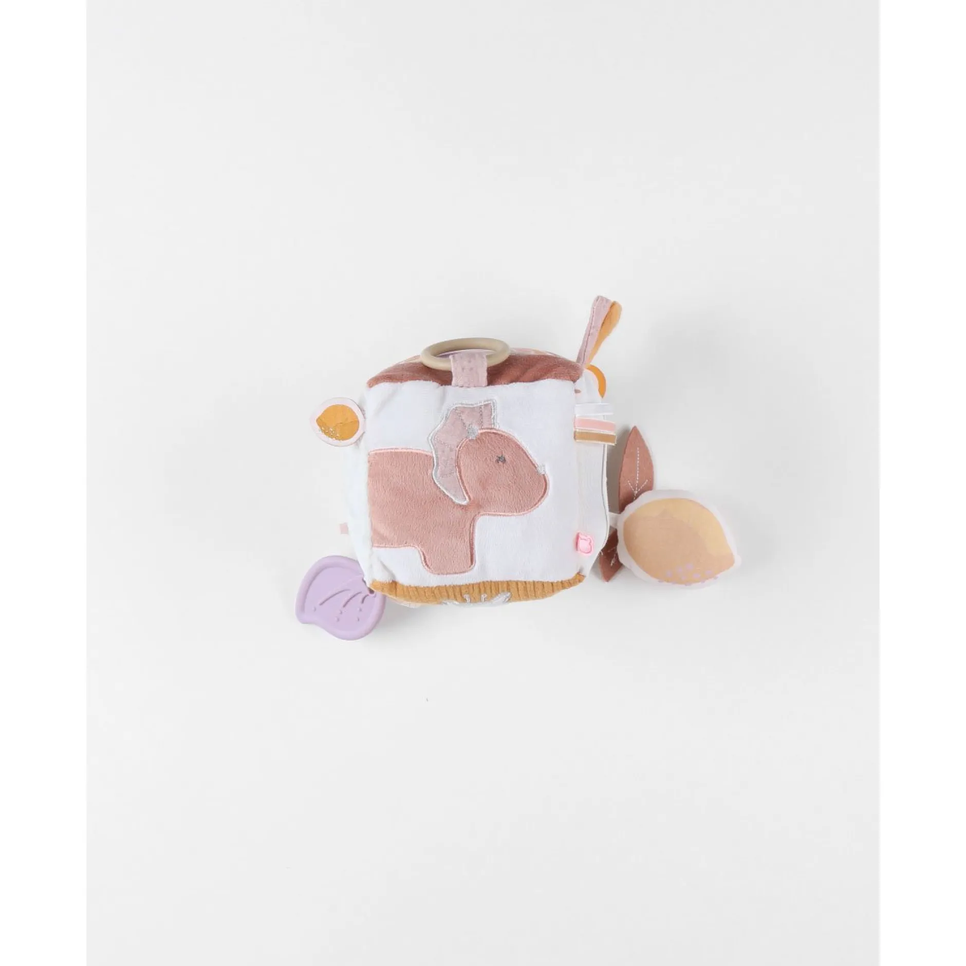 Jouets D'Activités*Noukies Popsie, Gigi & Louli Cube d'activités Veloudoux de Rose poudré