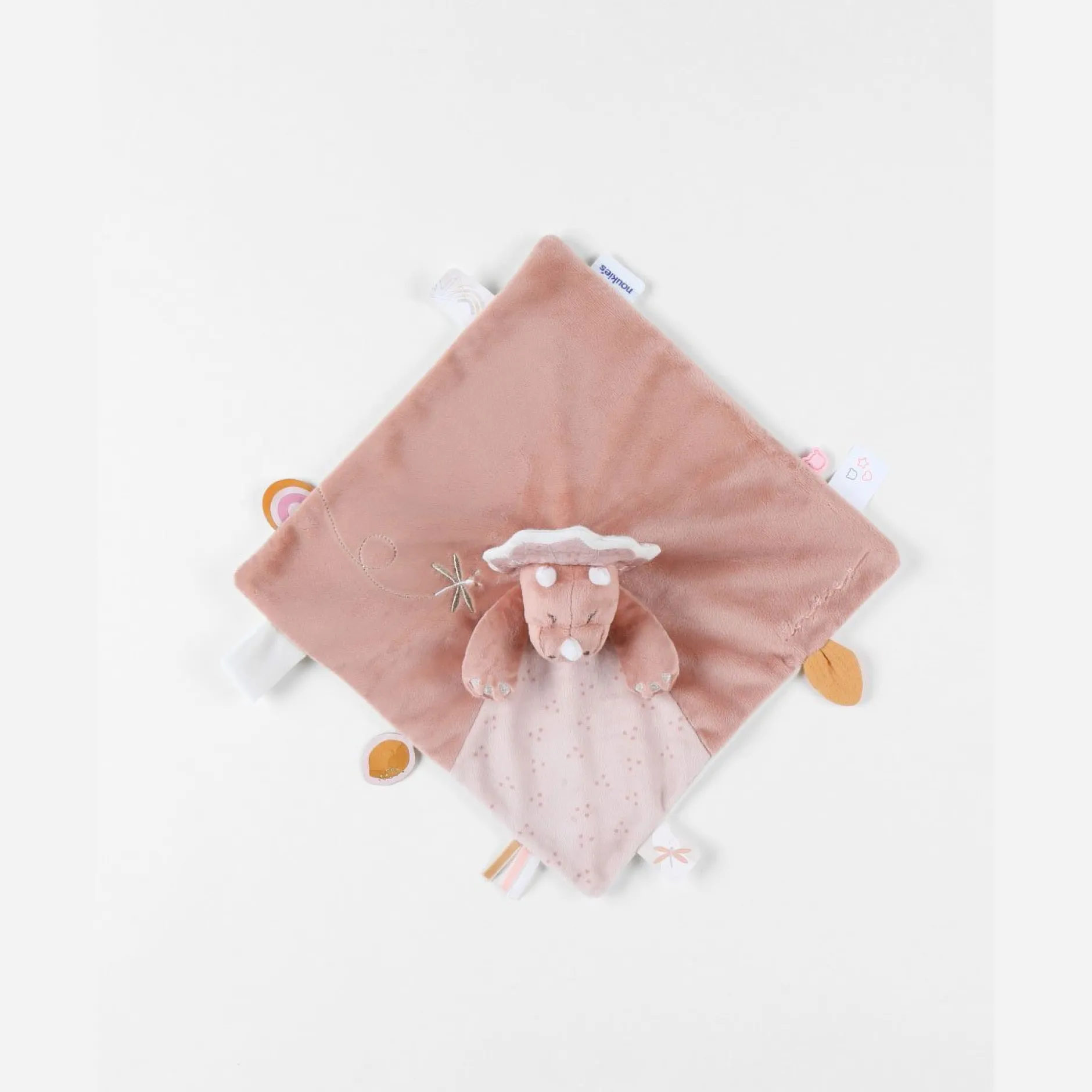 Doudous*Noukies Popsie, Gigi & Louli Doudou Popsie Veloudoux de Rose