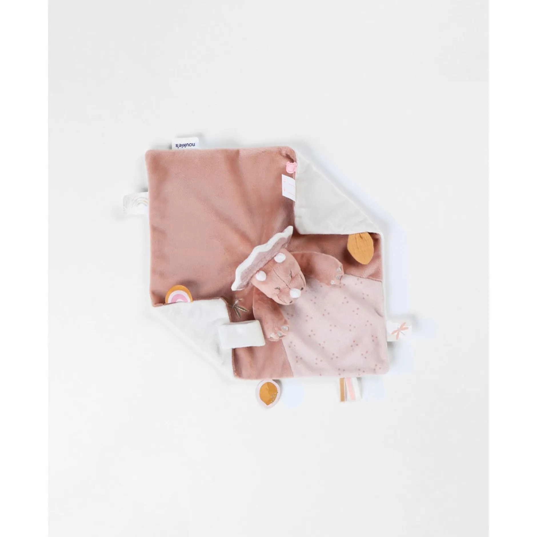 Doudous*Noukies Popsie, Gigi & Louli Doudou Popsie Veloudoux de Rose