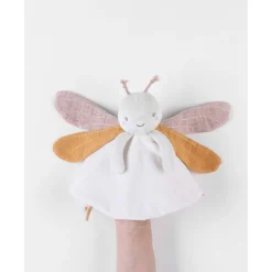 Doudous*Noukies Popsie, Gigi & Louli Doudou Louli Veloudoux de Greige/écru