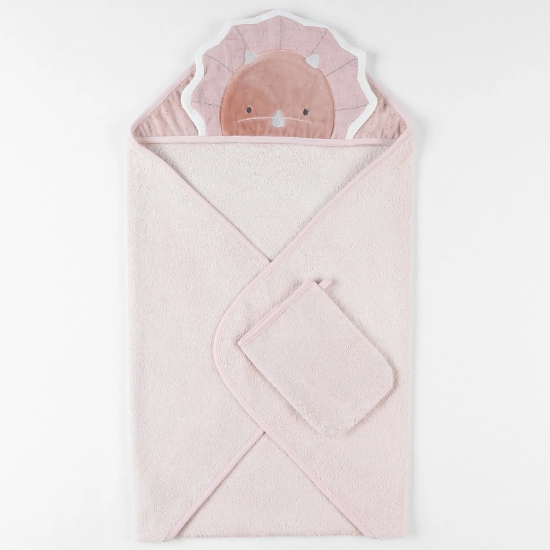 Sorties De Bain*Noukies Popsie, Gigi & Louli Set de bain éponge de Rose