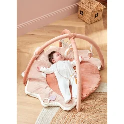 Tapis D'Éveil*Noukies Popsie, Gigi & Louli Tapis d'éveil Popsie Veloudoux de Rose poudré