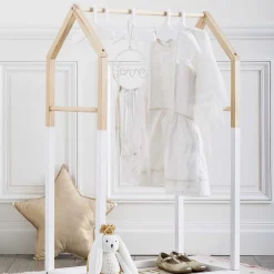 Autres Mobiliers*Atmosphera Portant vêtement Bébé de Blanc Bois