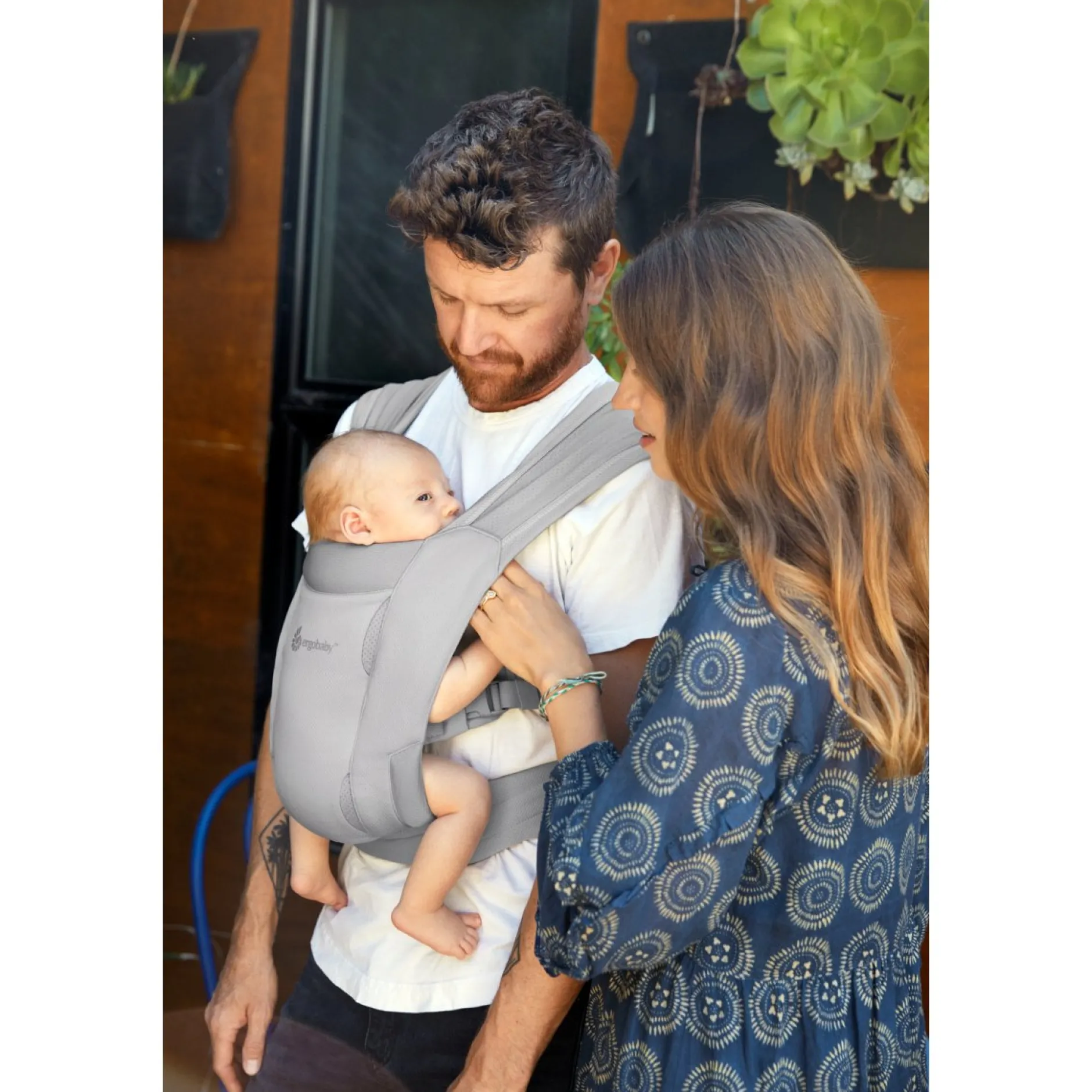 Porte Bébé Ventral|Tout Pour Vos Balades*Ergobaby Porte-Bébé Embrace Mesh Soft Air de Gris clair