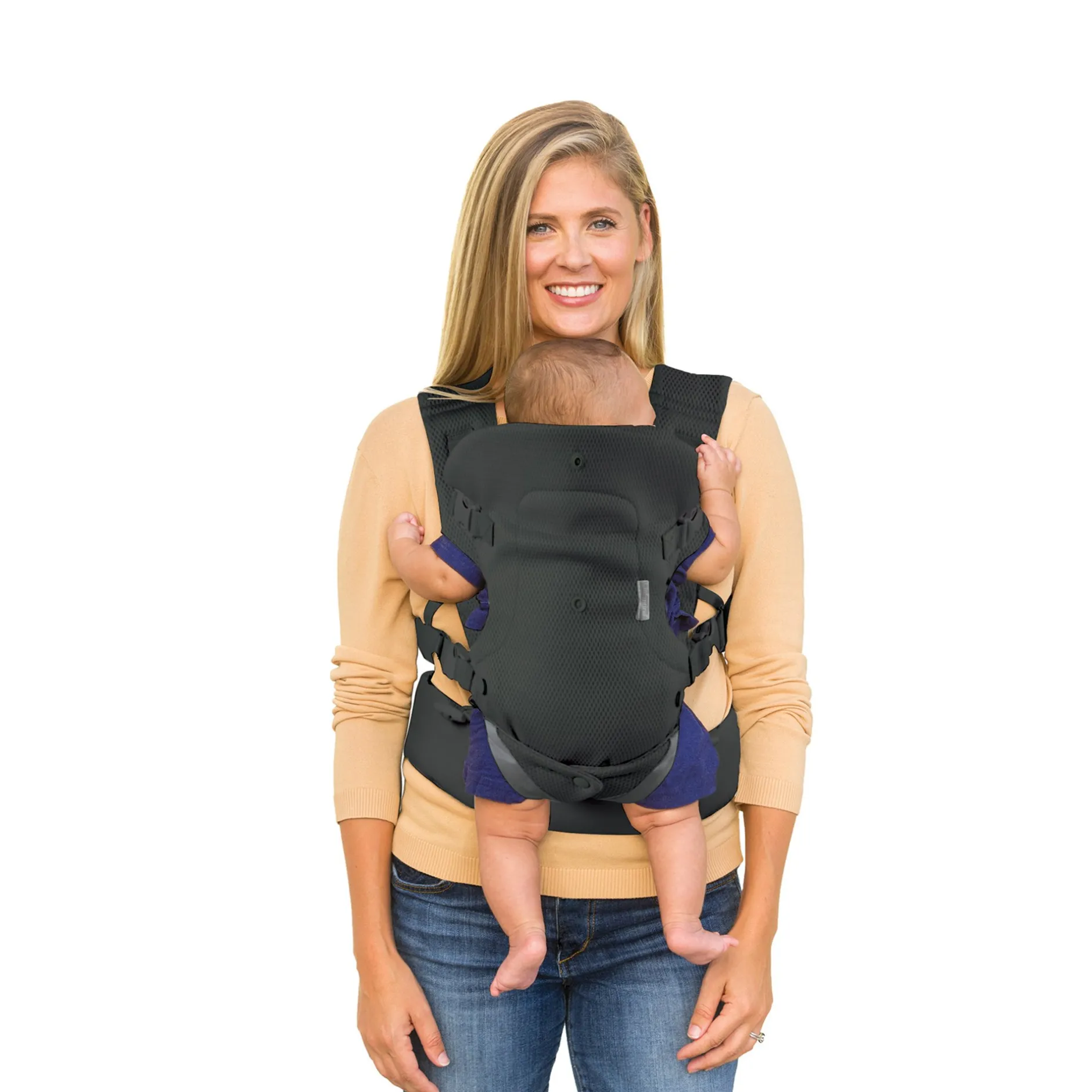 Tout Pour Vos Balades|Porte Bébé Dorsal*Infantino Porte-bébé Flip 4 en 1 Convertible Air de Gris