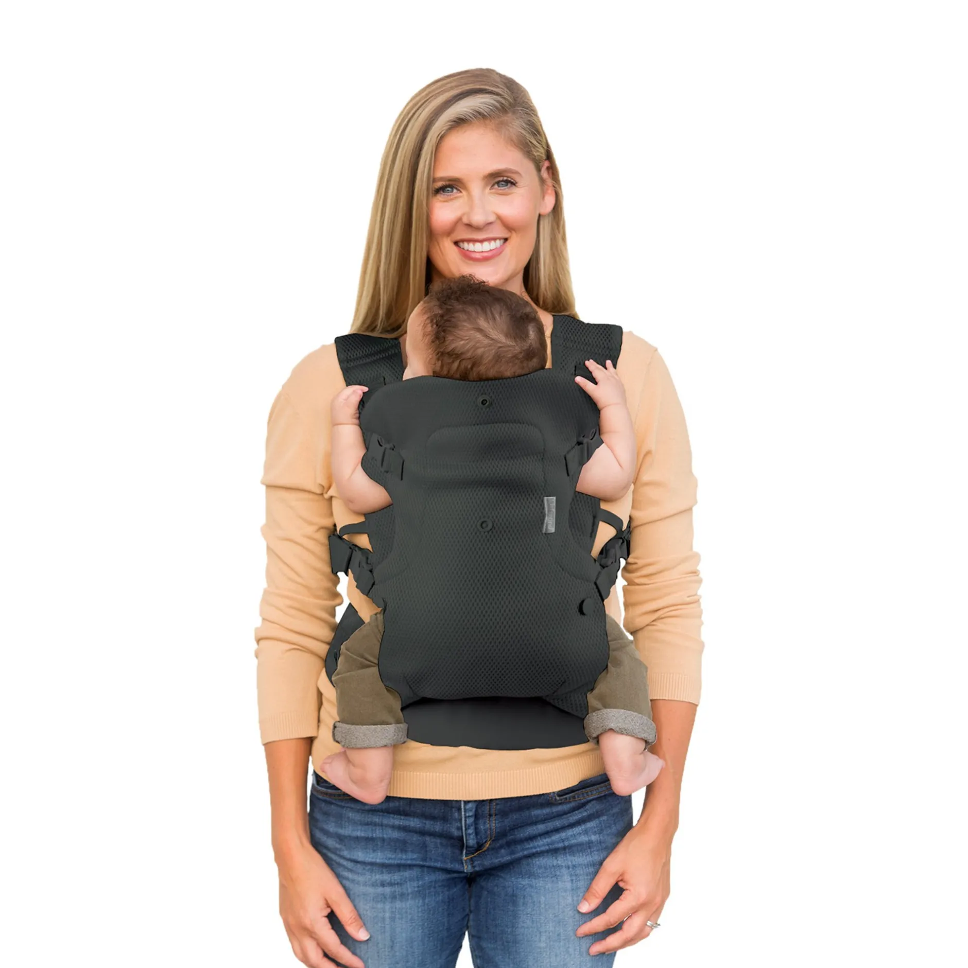 Tout Pour Vos Balades|Porte Bébé Dorsal*Infantino Porte-bébé Flip 4 en 1 Convertible Air de Gris