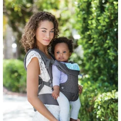 Tout Pour Vos Balades|Porte Bébé Dorsal*Infantino Porte-bébé Flip Ergo 4 en 1 de Gris