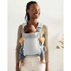 Porte Bébé Dorsal|Porte Bébé Ventral*BabyBjörn Porte-bébé Harmony de Argent mesh 3D
