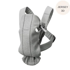 Porte Bébé Ventral|Tout Pour Vos Balades*BabyBjörn Porte-bébé Mini de Gris Clair Jersey 3D