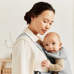Porte Bébé Ventral|Tout Pour Vos Balades*BabyBjörn Porte-bébé Mini de Gris Clair Jersey 3D