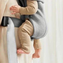 Porte Bébé Ventral|Tout Pour Vos Balades*BabyBjörn Porte-bébé Mini de Gris Clair Jersey 3D
