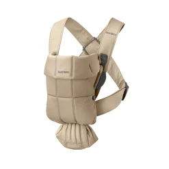 Tout Pour Vos Balades|Porte Bébé Ventral*BabyBjörn Porte-bébé Mini de Tissé Beige